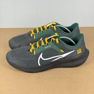 Nike Pegasus 40 Green Bay Packers Athletic Running Shoes Mens 8.5 Black Green